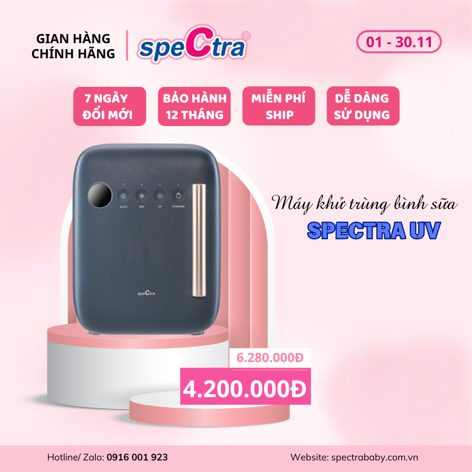 Máy khử trùng bình sữa Spectra...