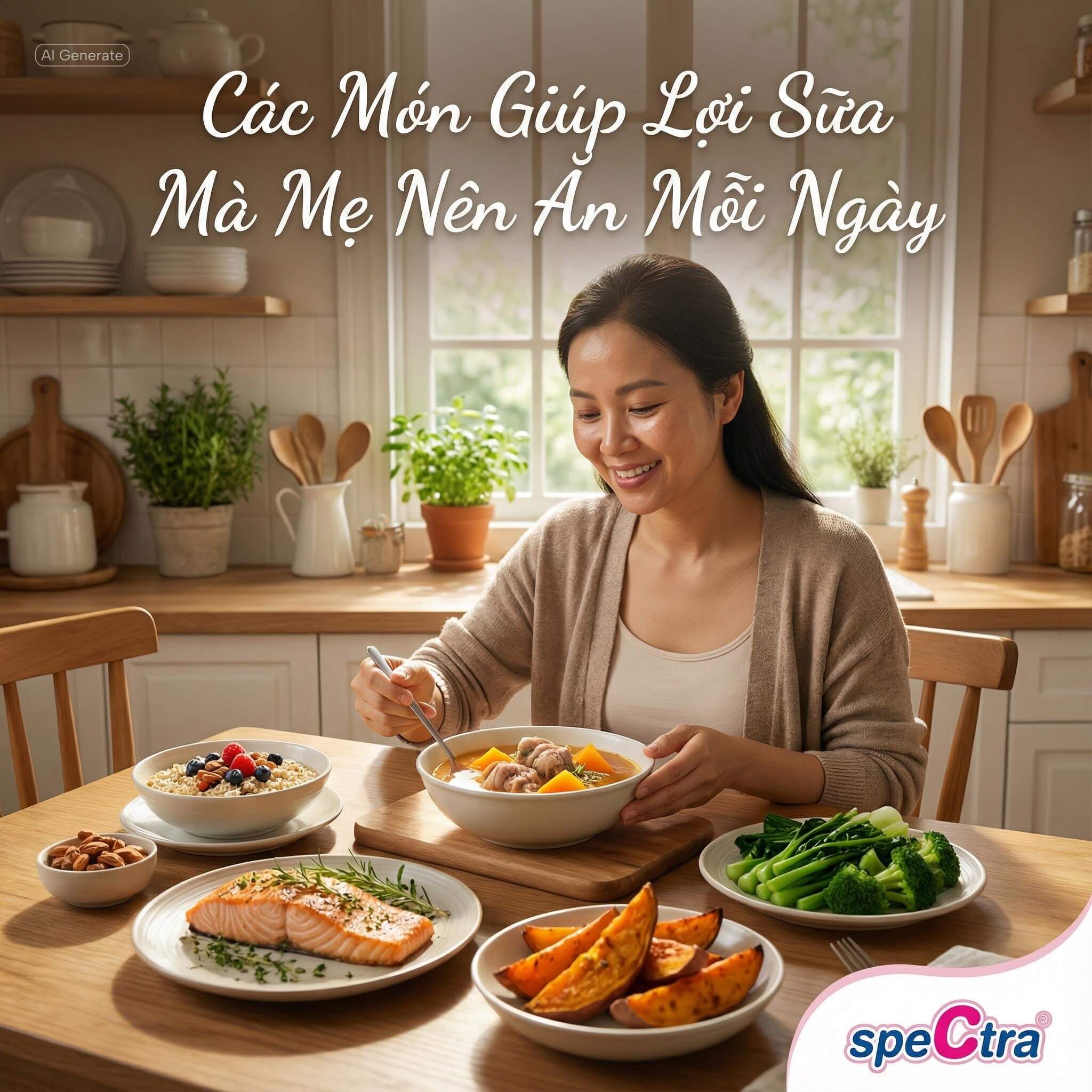 Các Món Giúp Lợi Sữa Mà Mẹ Nên Ăn Mỗi Ngày