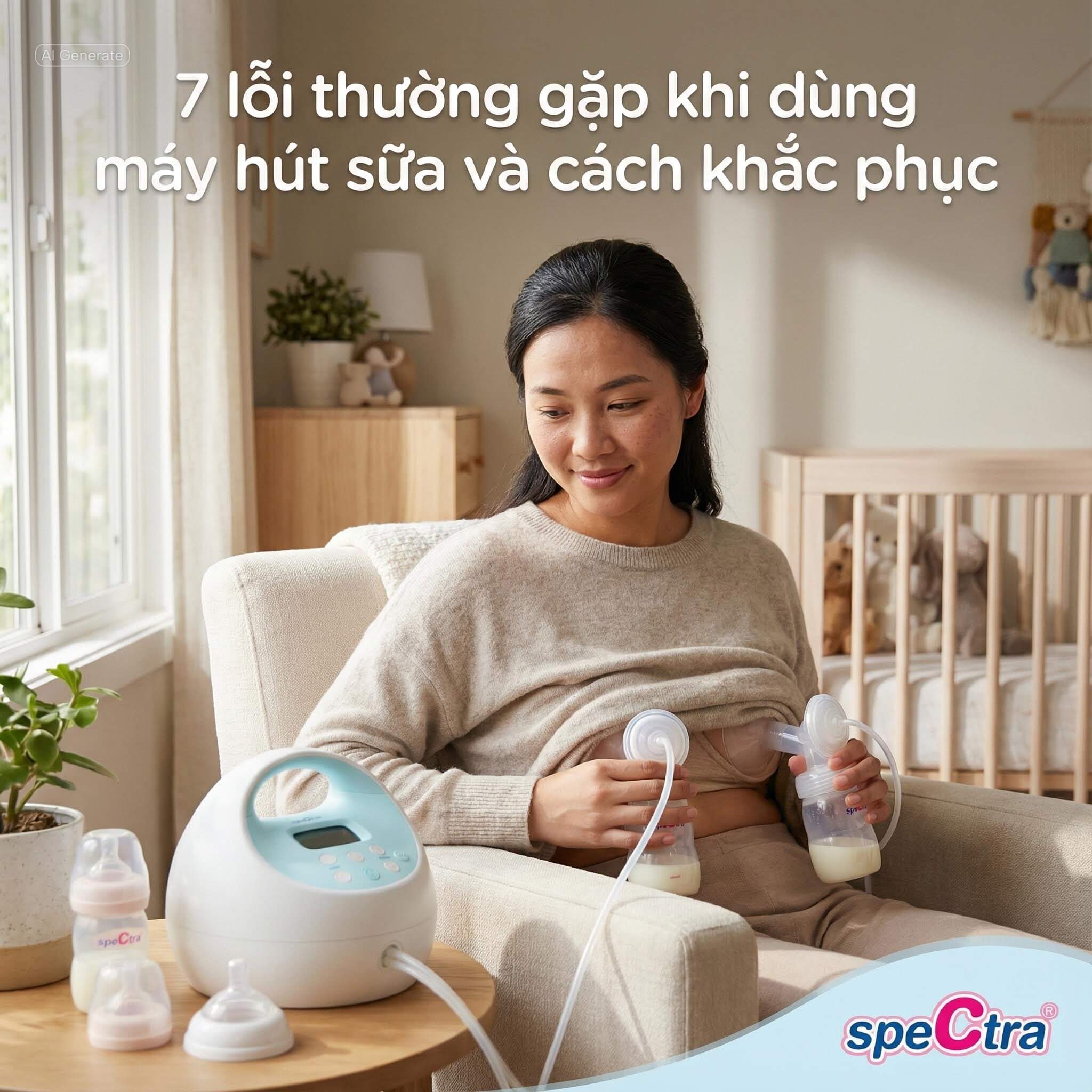7 lỗi thường gặp khi dùng máy hút sữa và cách khắc phục